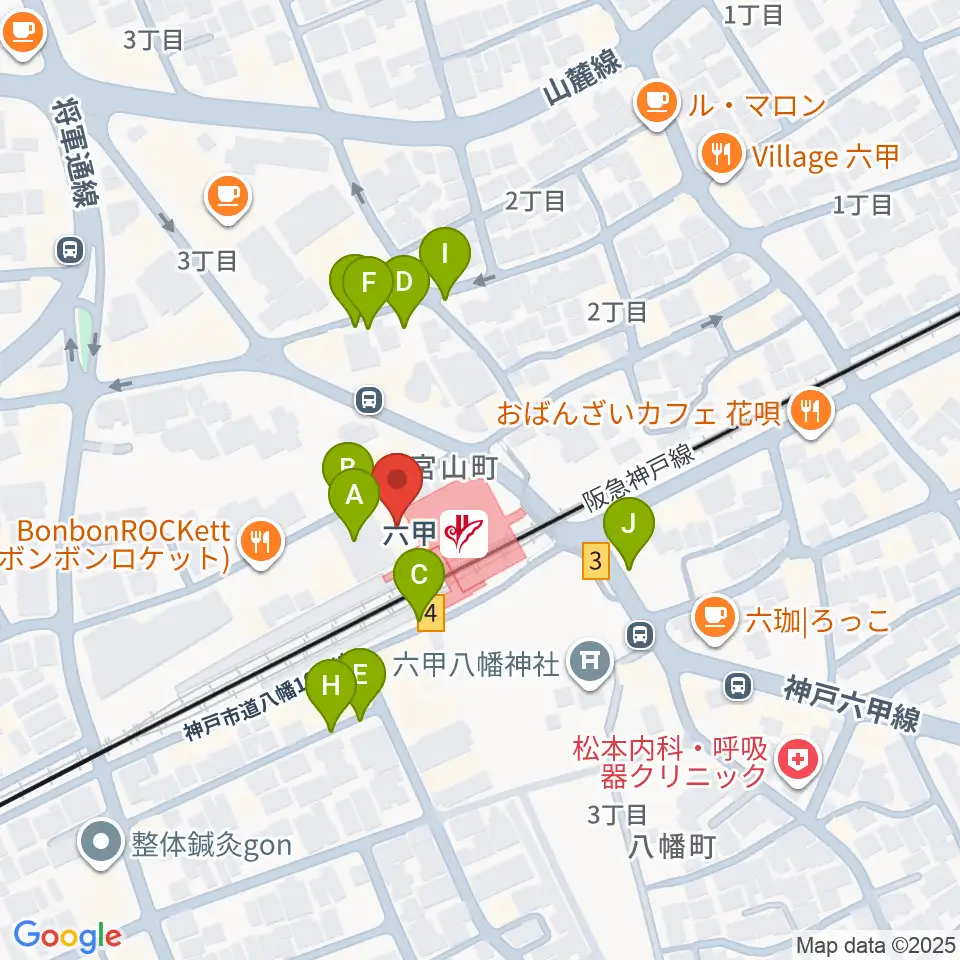 神戸ALWAYS周辺の駐車場・コインパーキング一覧地図