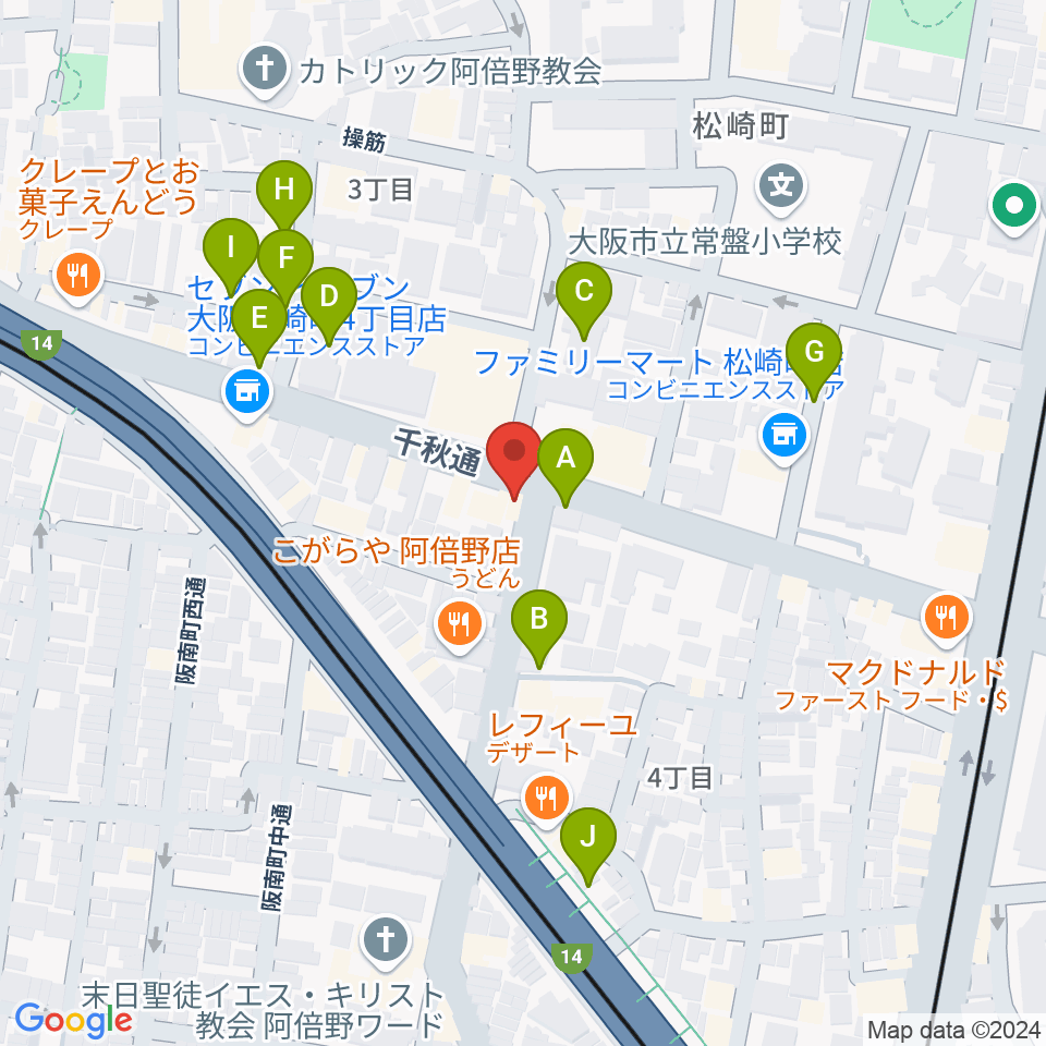 ザ・ロック食堂周辺の駐車場・コインパーキング一覧地図