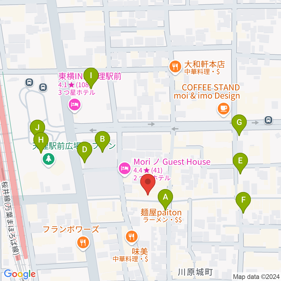 音楽工房With You周辺の駐車場・コインパーキング一覧地図