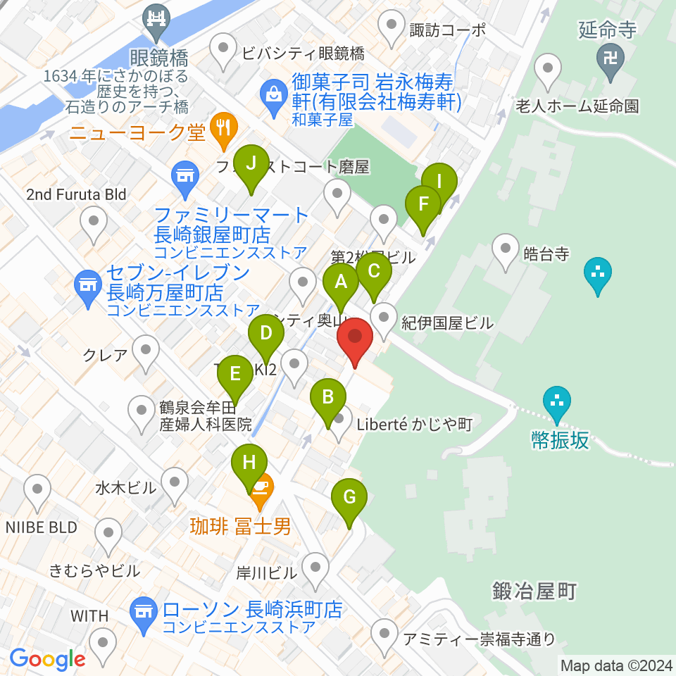 原楽器店周辺の駐車場・コインパーキング一覧地図