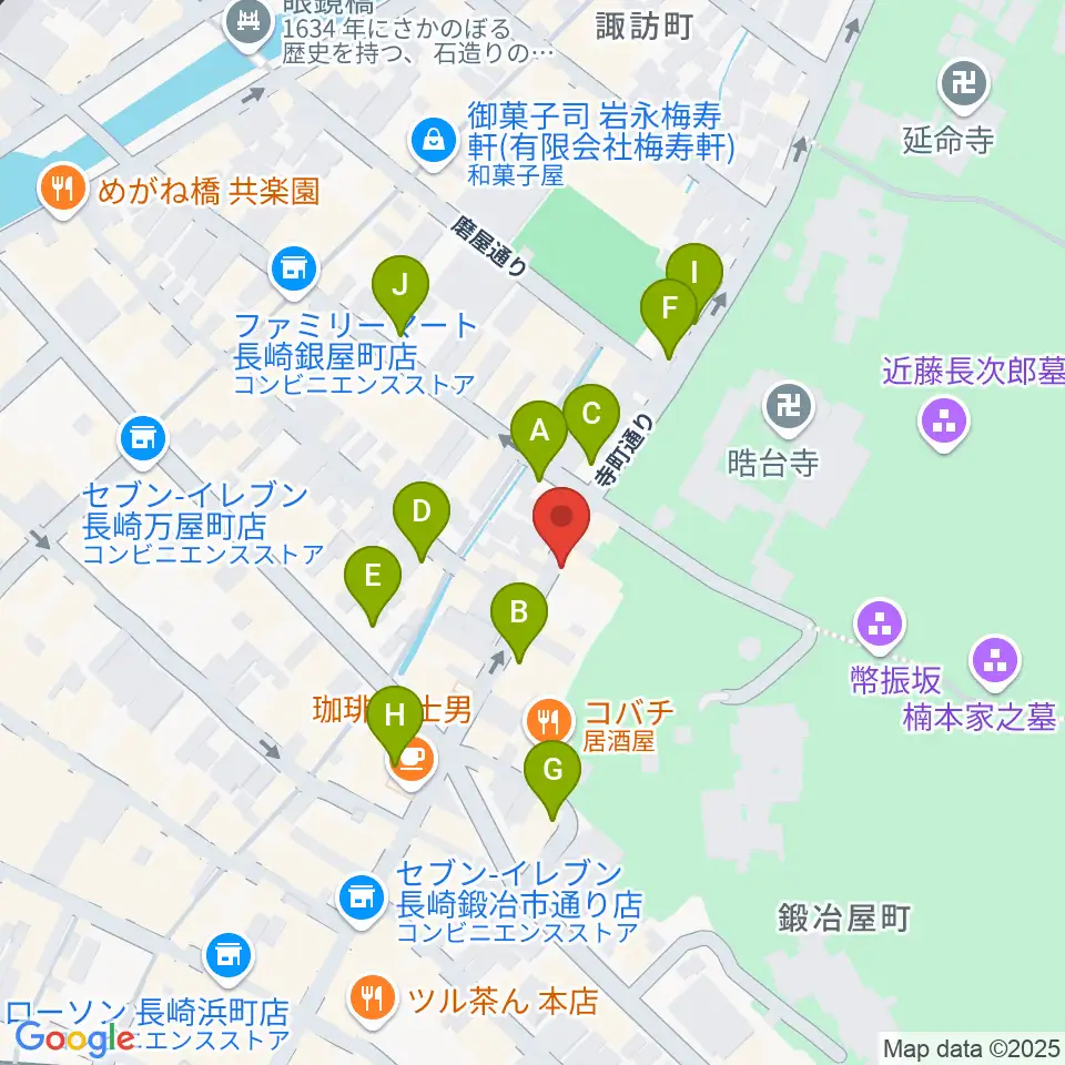 原楽器店周辺の駐車場・コインパーキング一覧地図