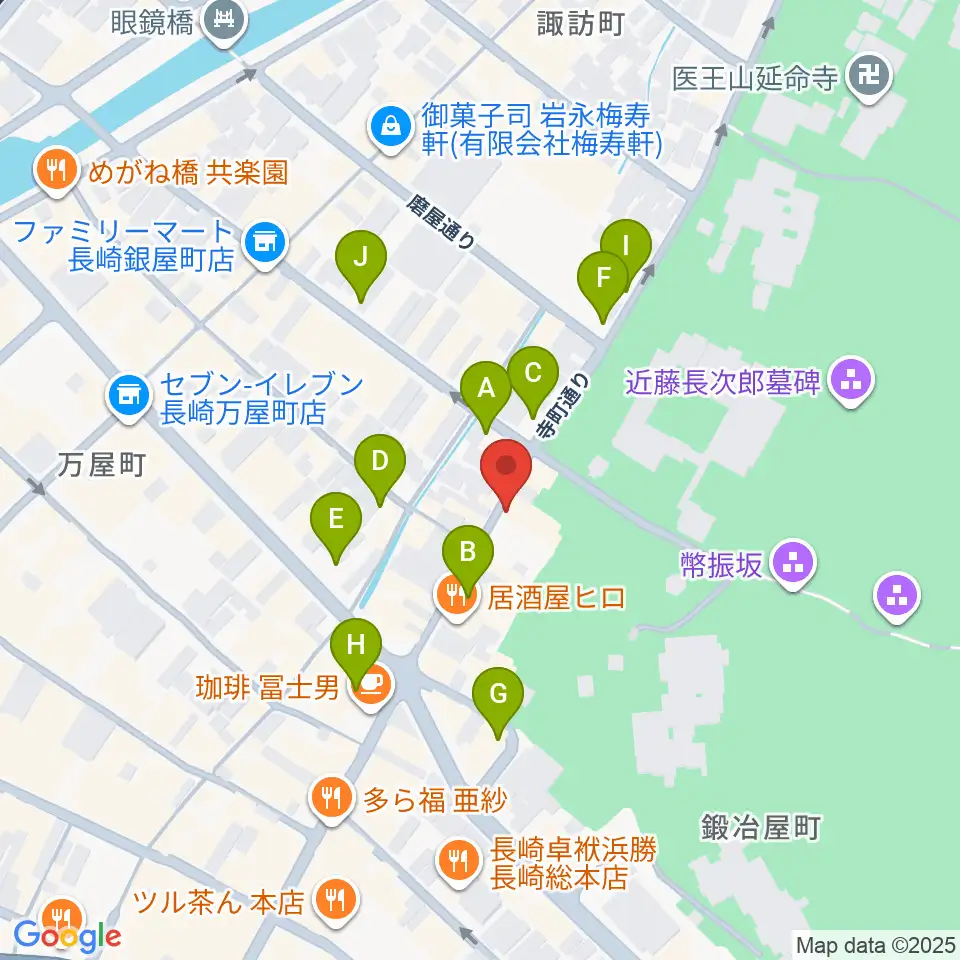 原楽器店周辺の駐車場・コインパーキング一覧地図