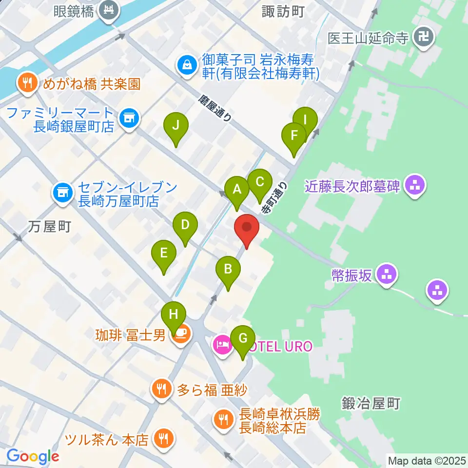 原楽器店周辺の駐車場・コインパーキング一覧地図