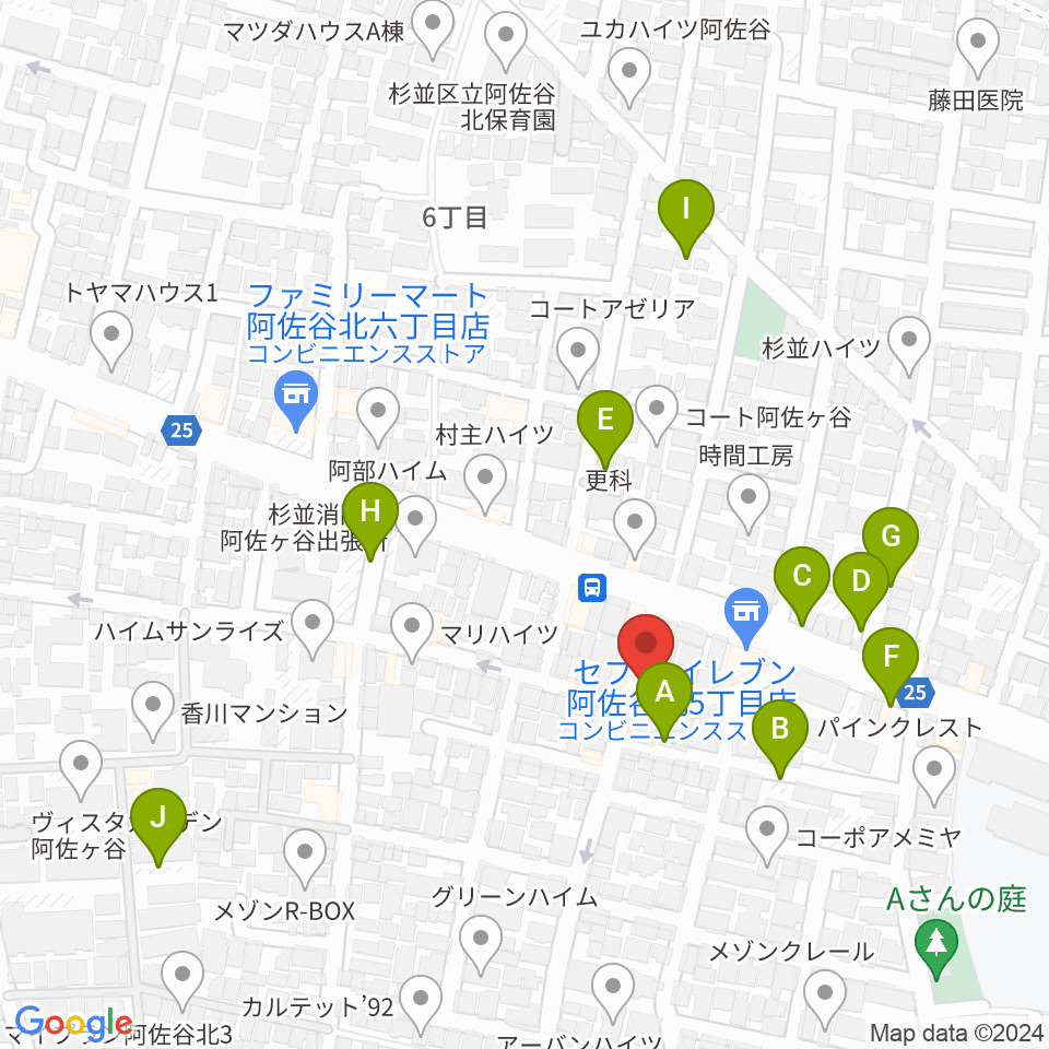 阿佐ヶ谷家劇場周辺の駐車場・コインパーキング一覧地図