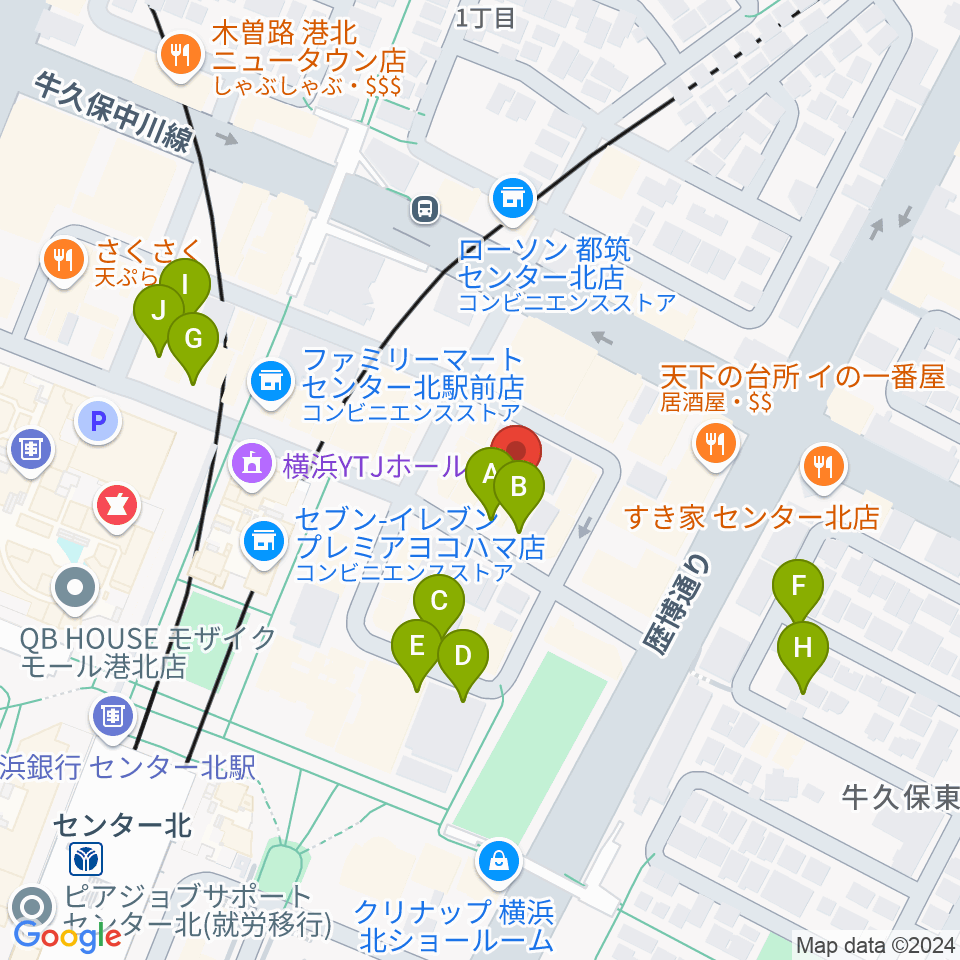 音楽教室IROHA周辺の駐車場・コインパーキング一覧地図