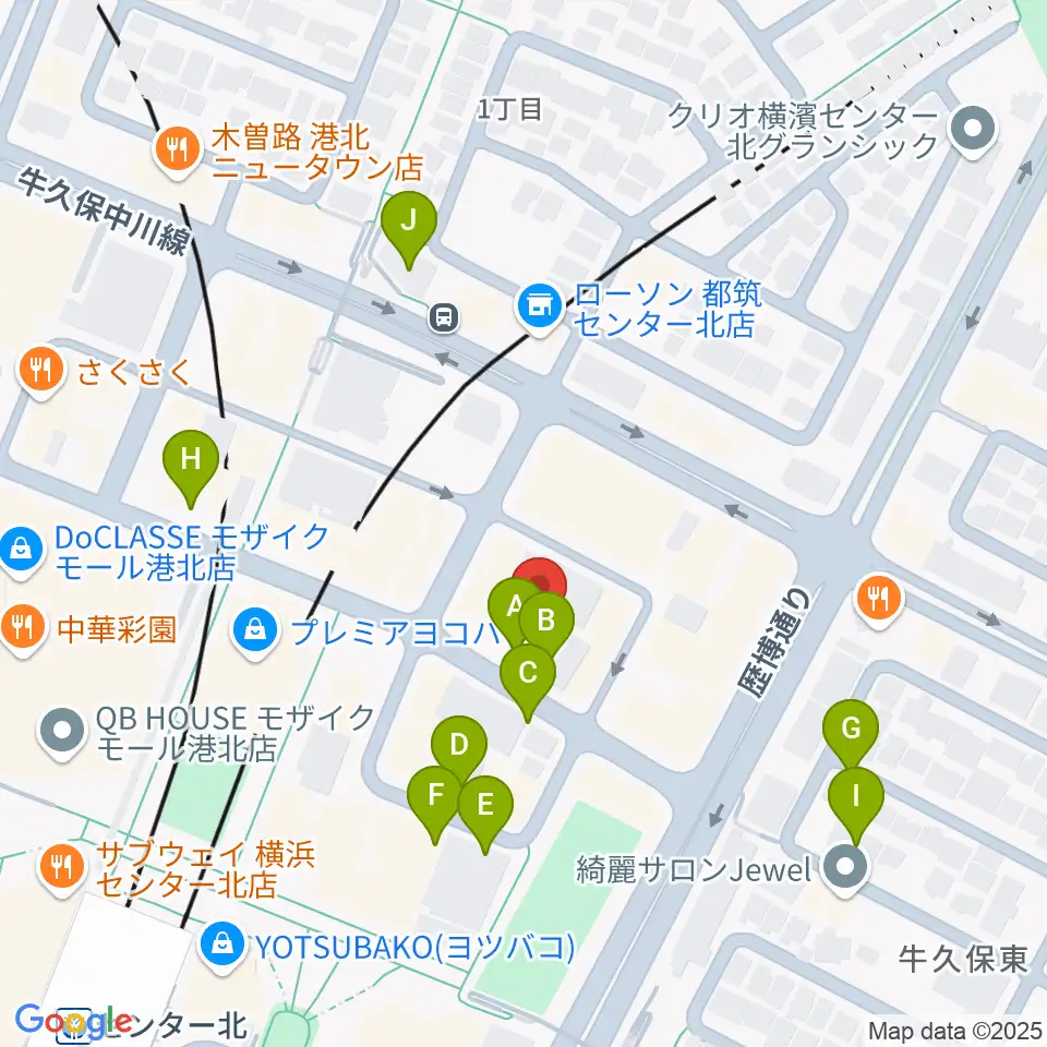 音楽教室IROHA周辺の駐車場・コインパーキング一覧地図
