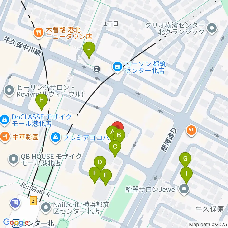 音楽教室IROHA周辺の駐車場・コインパーキング一覧地図