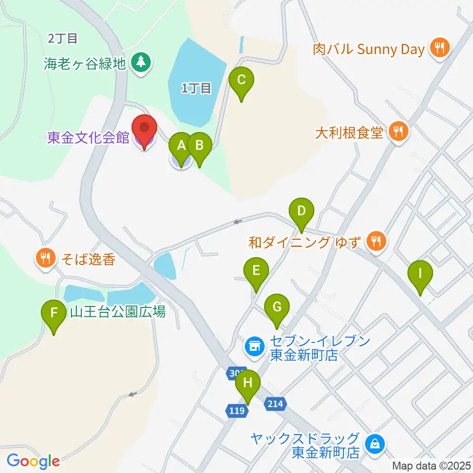 東金文化会館周辺の駐車場・コインパーキング一覧地図