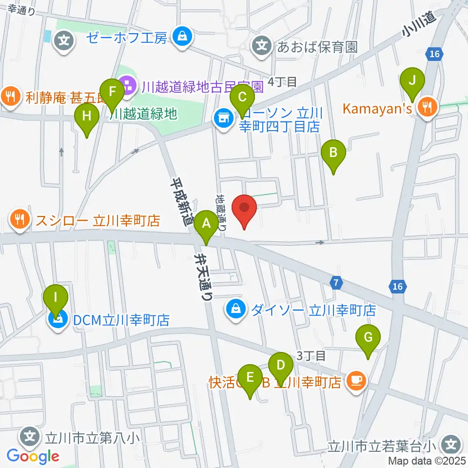 CHABOHIBA HALL周辺の駐車場・コインパーキング一覧地図