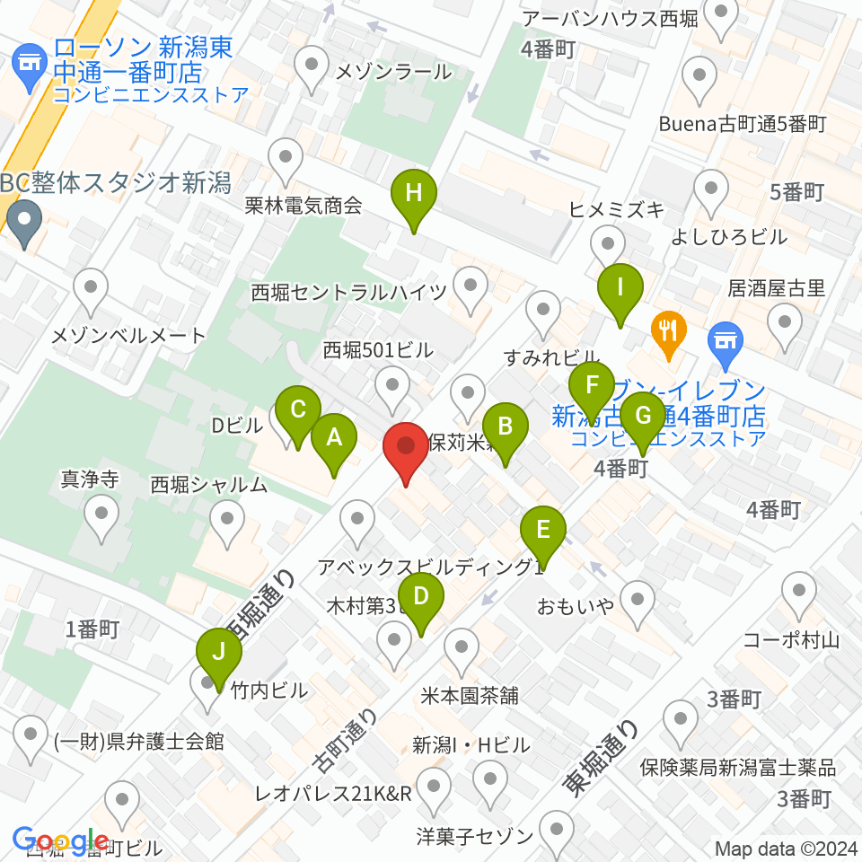 ジャズ喫茶A7周辺の駐車場・コインパーキング一覧地図