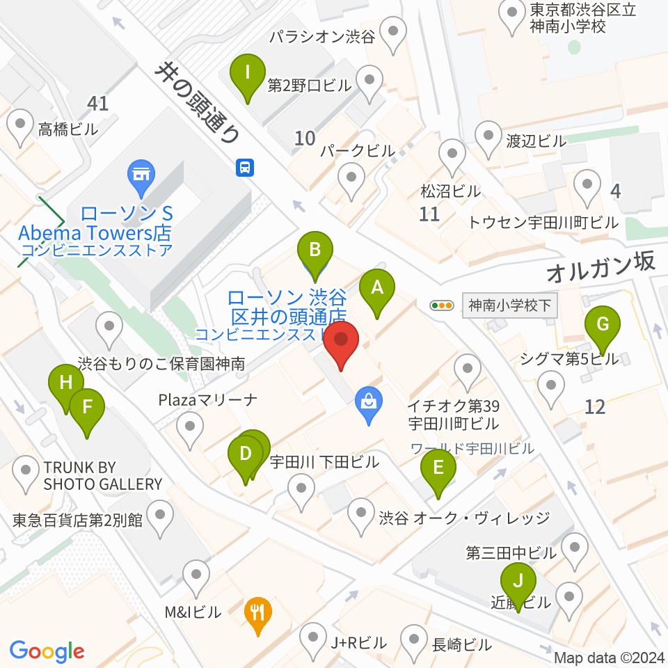 Lavocボーカル教室 渋谷校周辺の駐車場・コインパーキング一覧地図