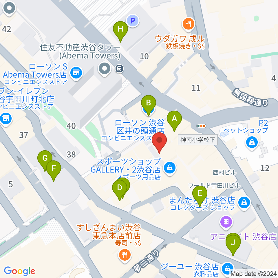 Lavocボーカル教室 渋谷校周辺の駐車場・コインパーキング一覧地図