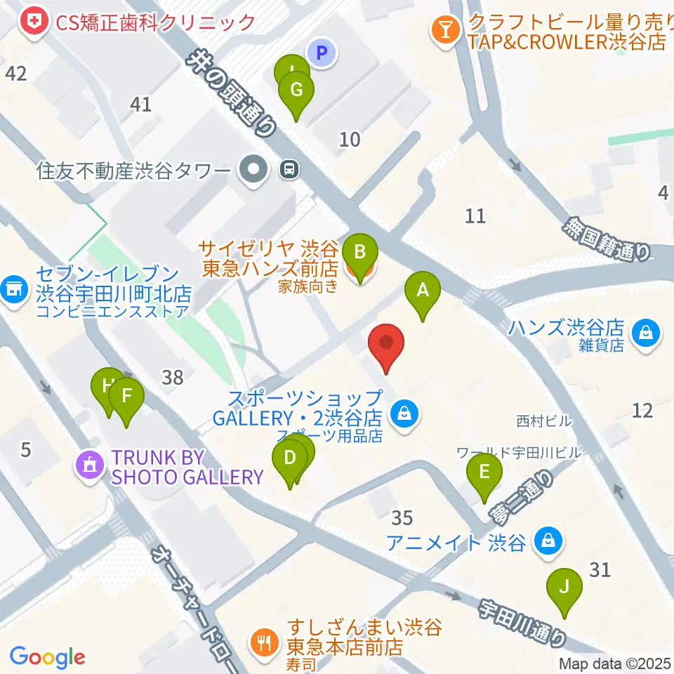 Lavocボーカル教室 渋谷校周辺の駐車場・コインパーキング一覧地図