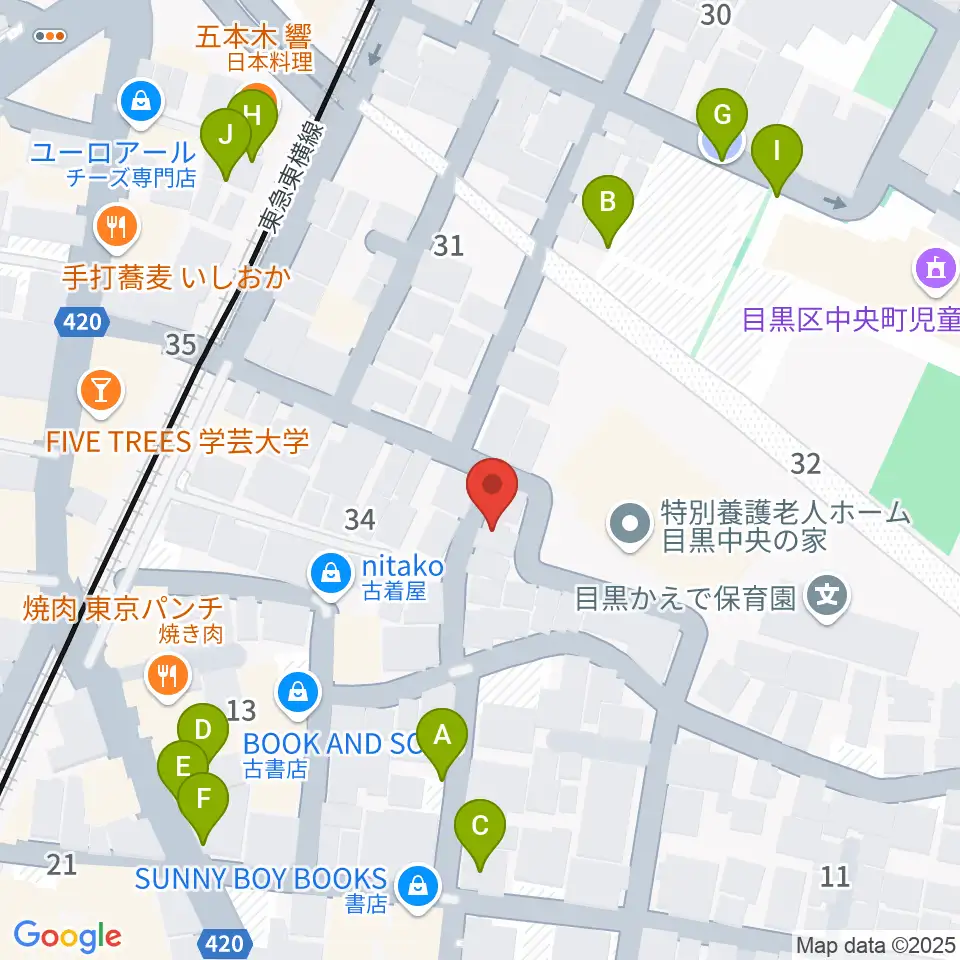 アプリーレ音楽教室周辺の駐車場・コインパーキング一覧地図
