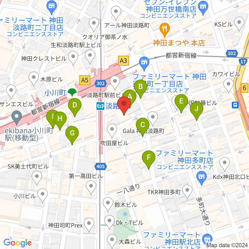 神田THE SHOJIMARU周辺の駐車場・コインパーキング一覧地図