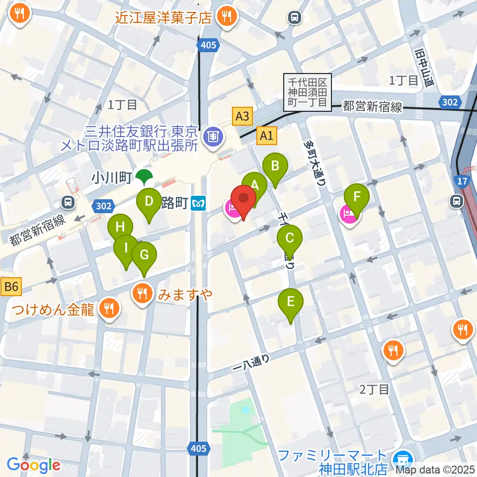 神田THE SHOJIMARU周辺の駐車場・コインパーキング一覧地図