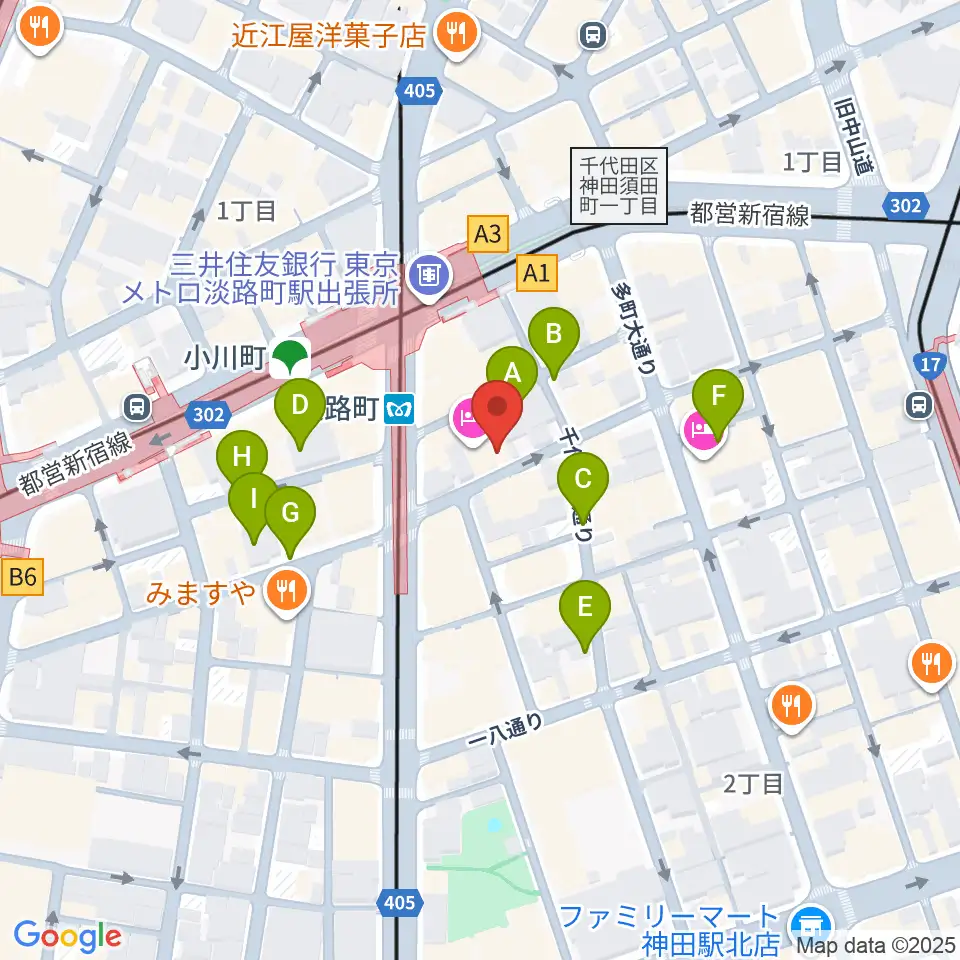 神田THE SHOJIMARU周辺の駐車場・コインパーキング一覧地図
