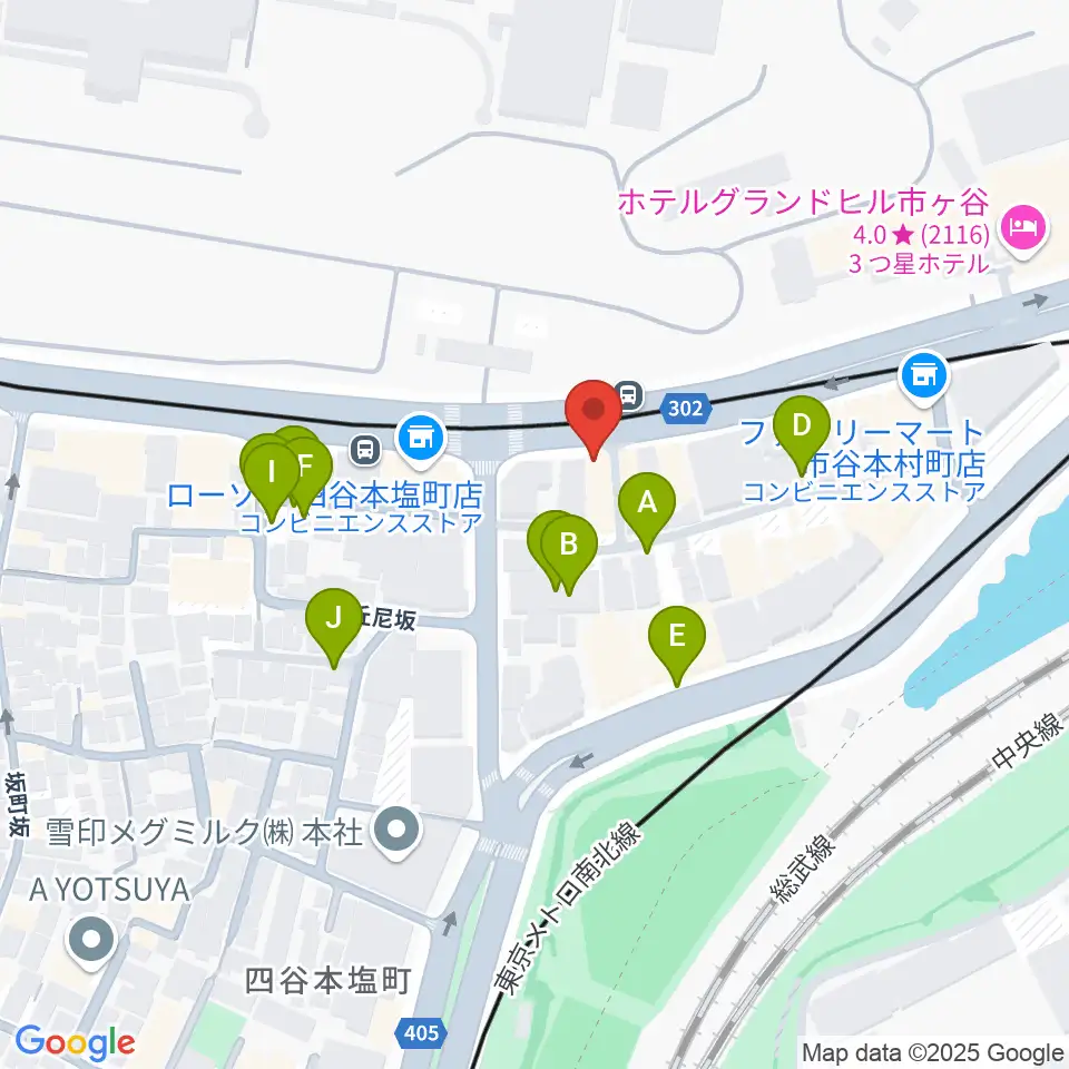 四谷ハニーバースト周辺の駐車場・コインパーキング一覧地図