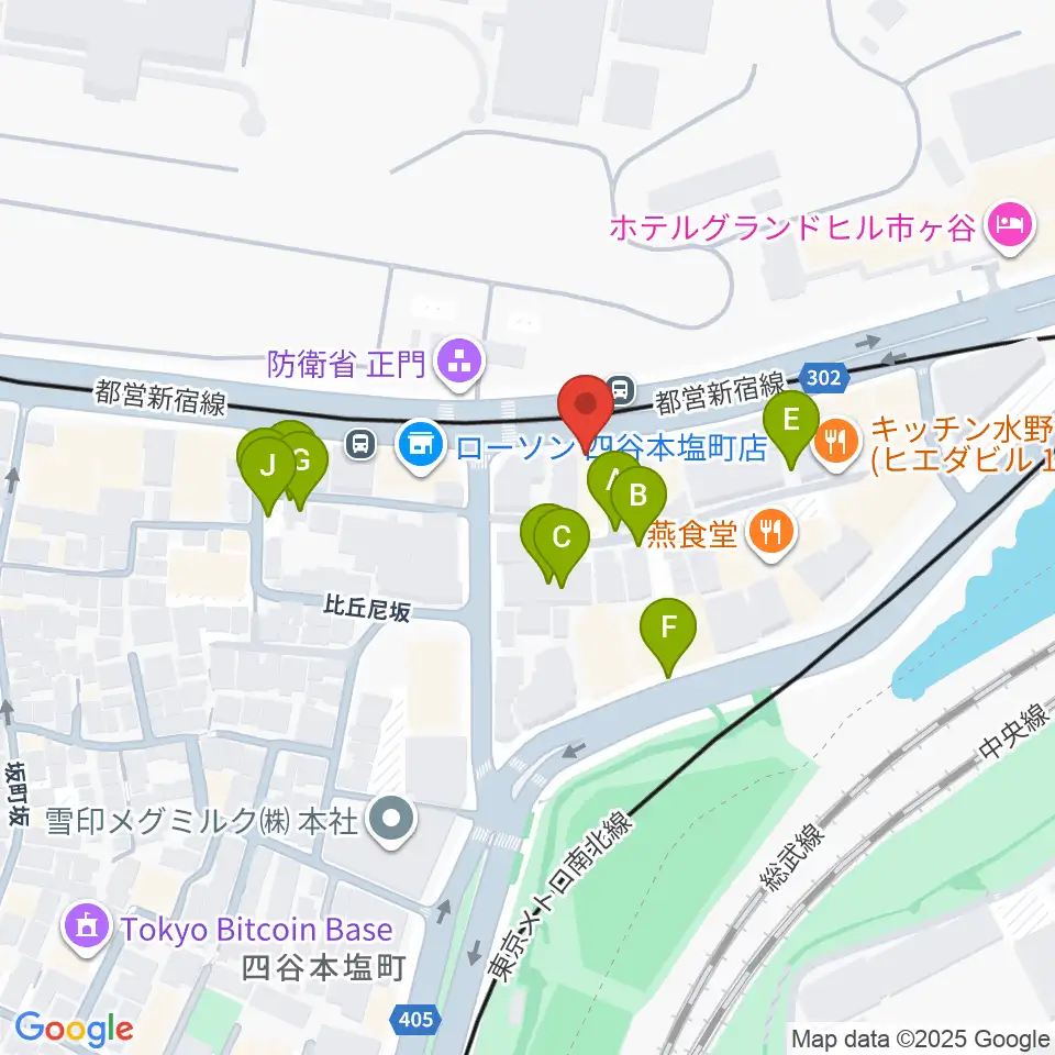 四谷ハニーバースト周辺の駐車場・コインパーキング一覧地図