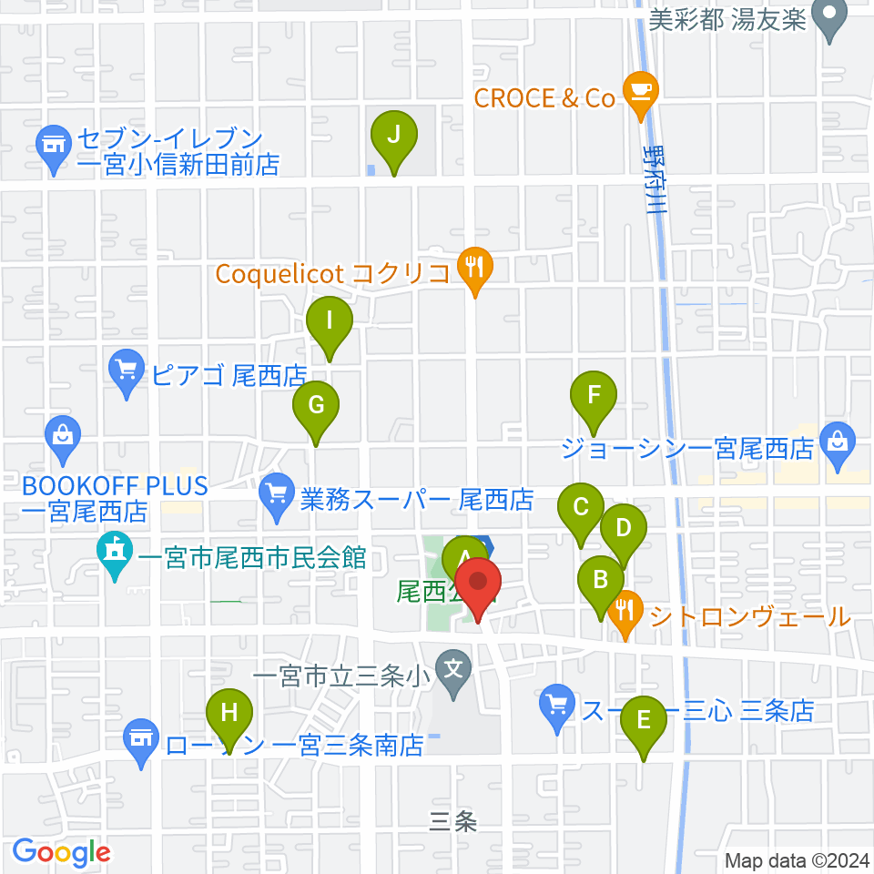 クラヴィア音楽教室周辺の駐車場・コインパーキング一覧地図