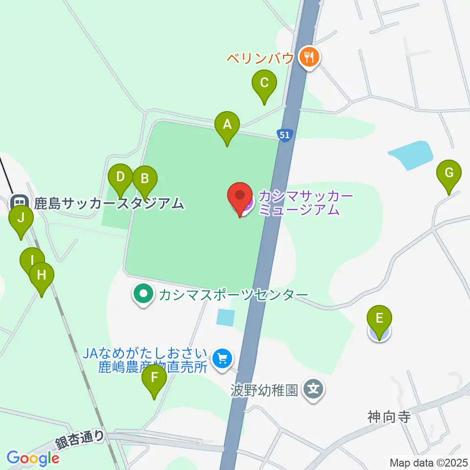 メルカリスタジアム周辺の駐車場・コインパーキング一覧地図
