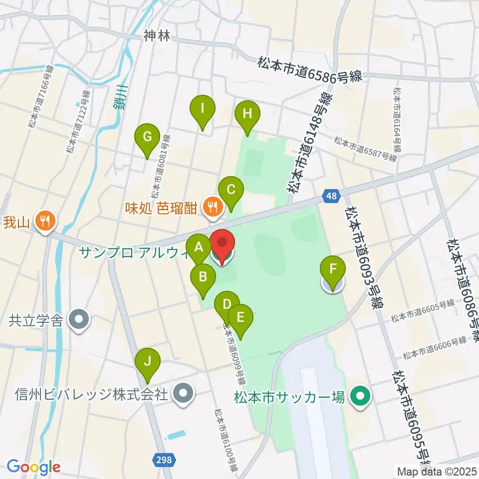 サンプロアルウィン周辺の駐車場・コインパーキング一覧地図