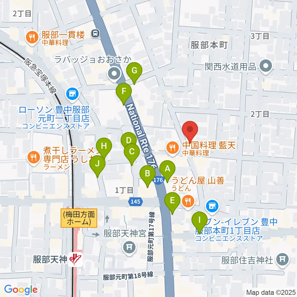 ノワ・アコルデ音楽アートサロン周辺の駐車場・コインパーキング一覧地図