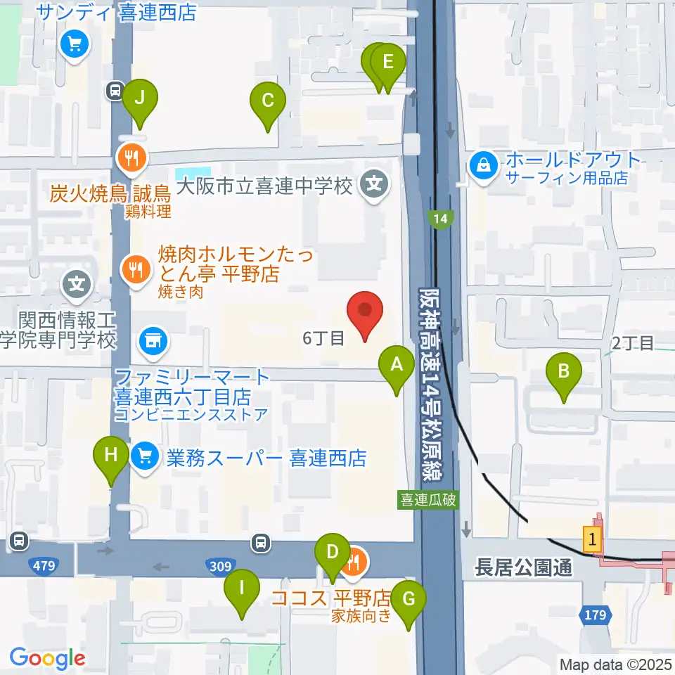 クレオ大阪南周辺の駐車場・コインパーキング一覧地図