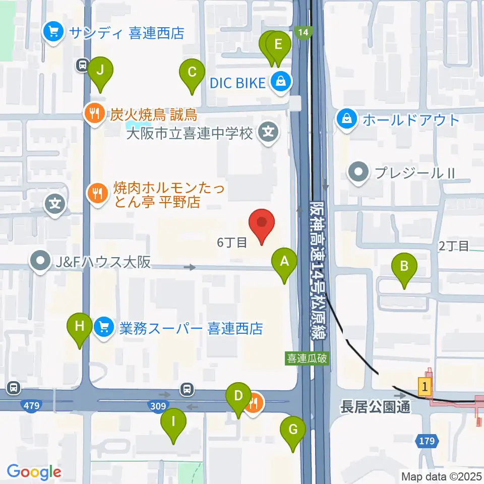 クレオ大阪南周辺の駐車場・コインパーキング一覧地図