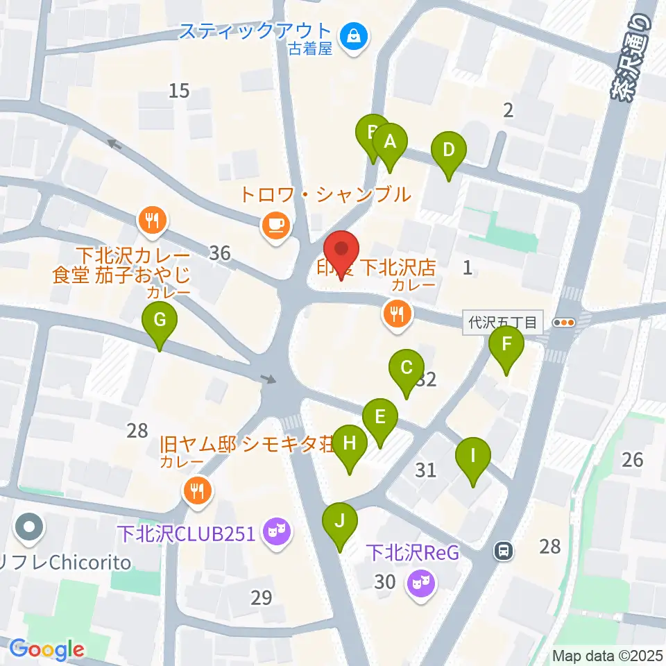 下北沢ラプソディー周辺の駐車場・コインパーキング一覧地図