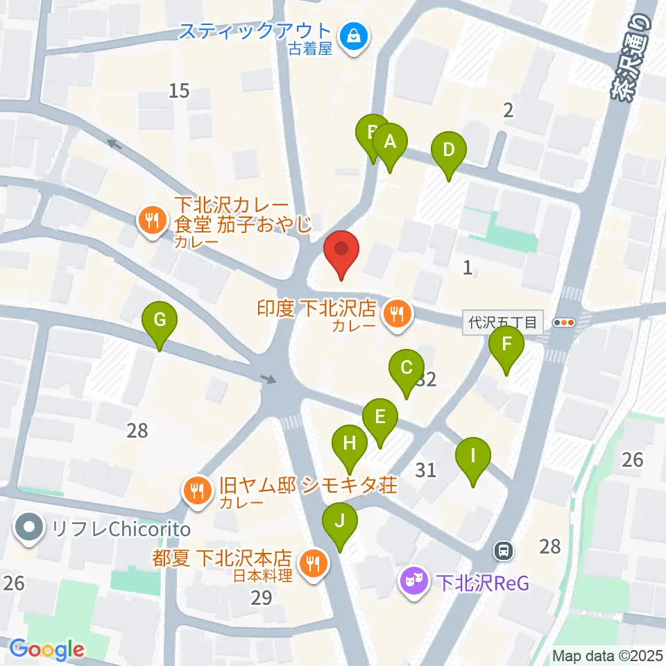 下北沢ラプソディー周辺の駐車場・コインパーキング一覧地図