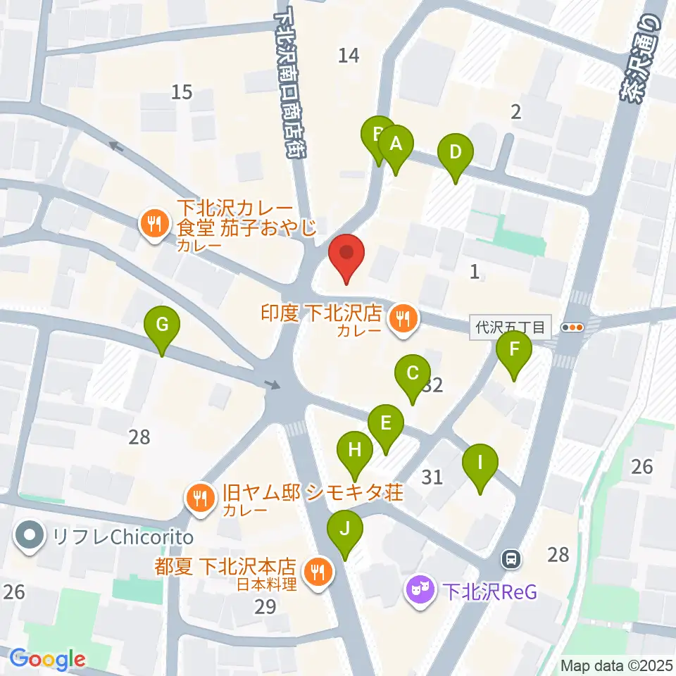 下北沢ラプソディー周辺の駐車場・コインパーキング一覧地図