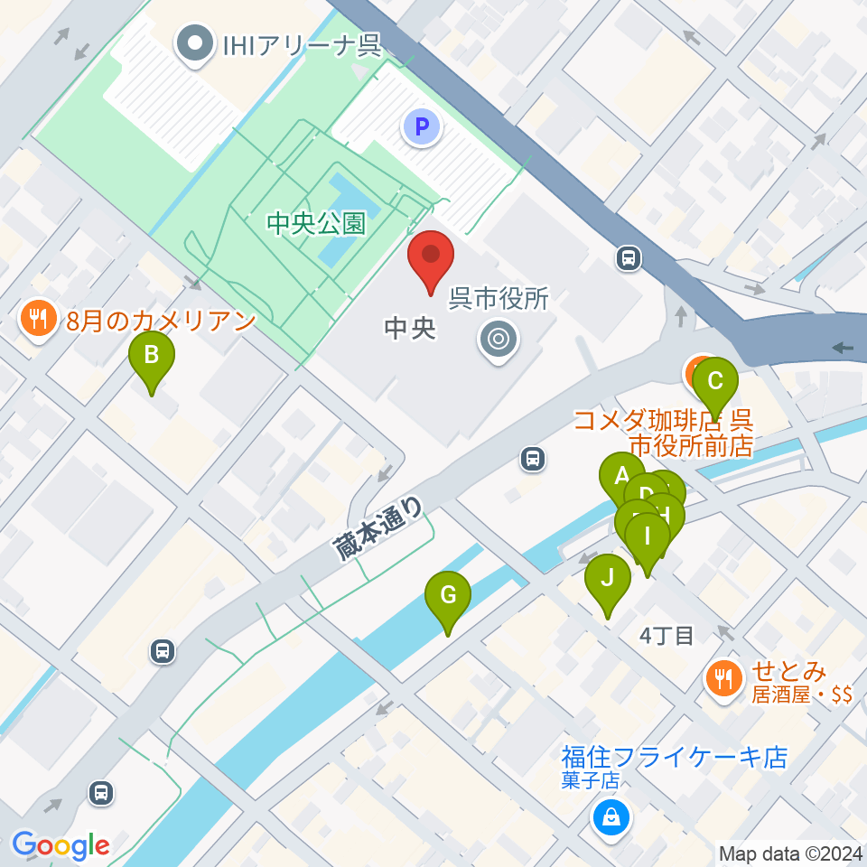 新日本造機ホール周辺の駐車場・コインパーキング一覧地図