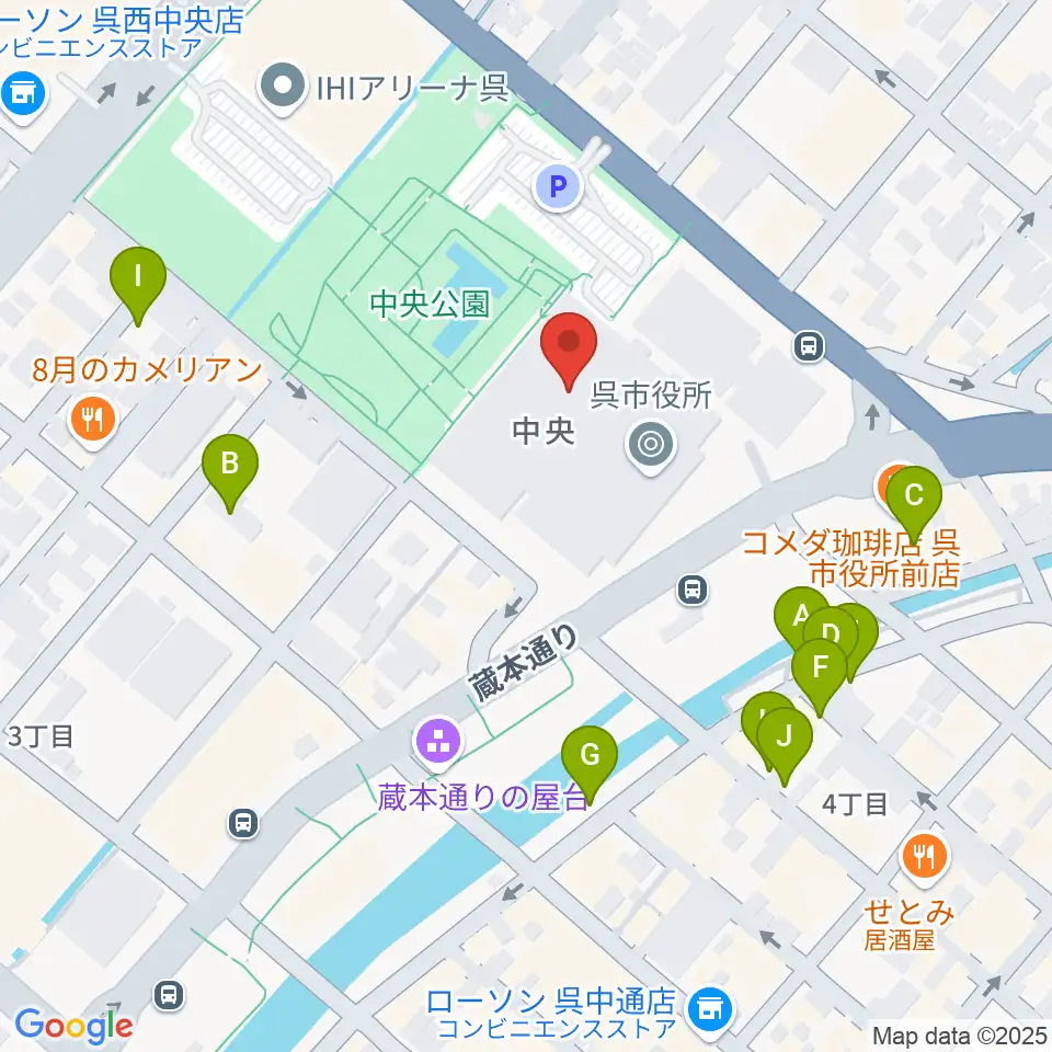 新日本造機ホール周辺の駐車場・コインパーキング一覧地図