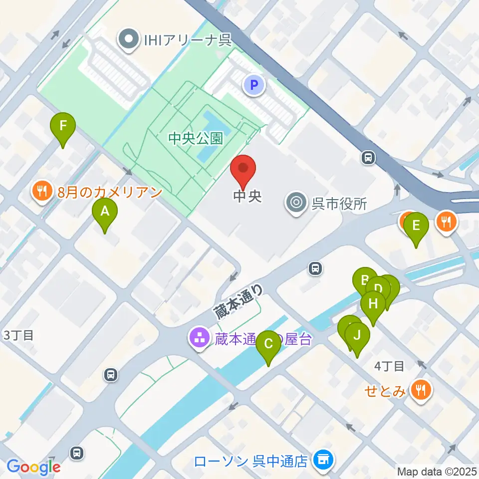新日本造機ホール周辺の駐車場・コインパーキング一覧地図