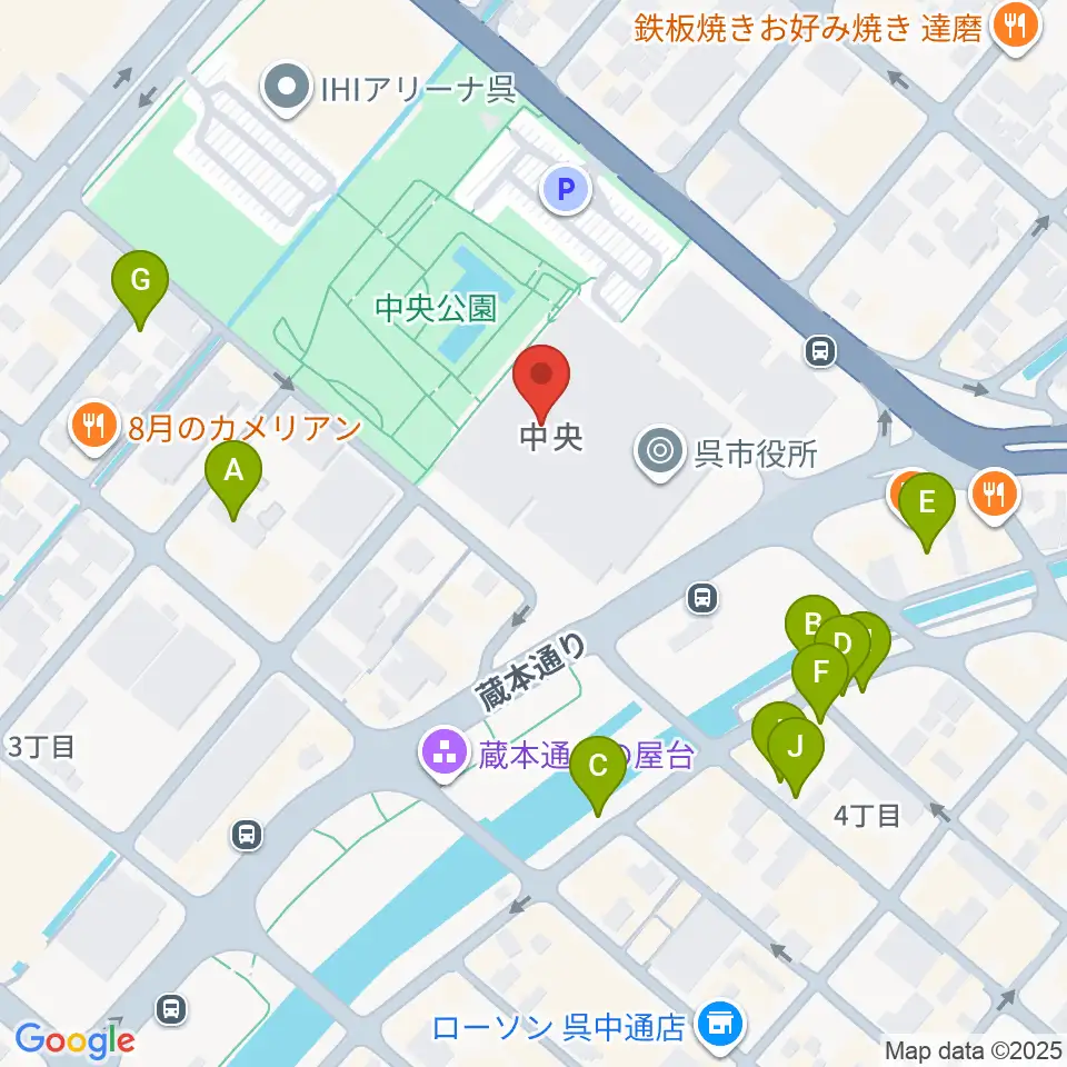 新日本造機ホール周辺の駐車場・コインパーキング一覧地図