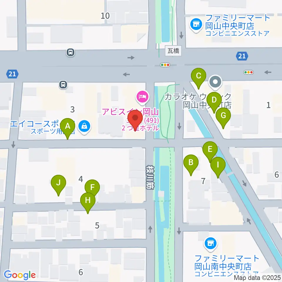 ジオンミュージックスクール周辺の駐車場・コインパーキング一覧地図