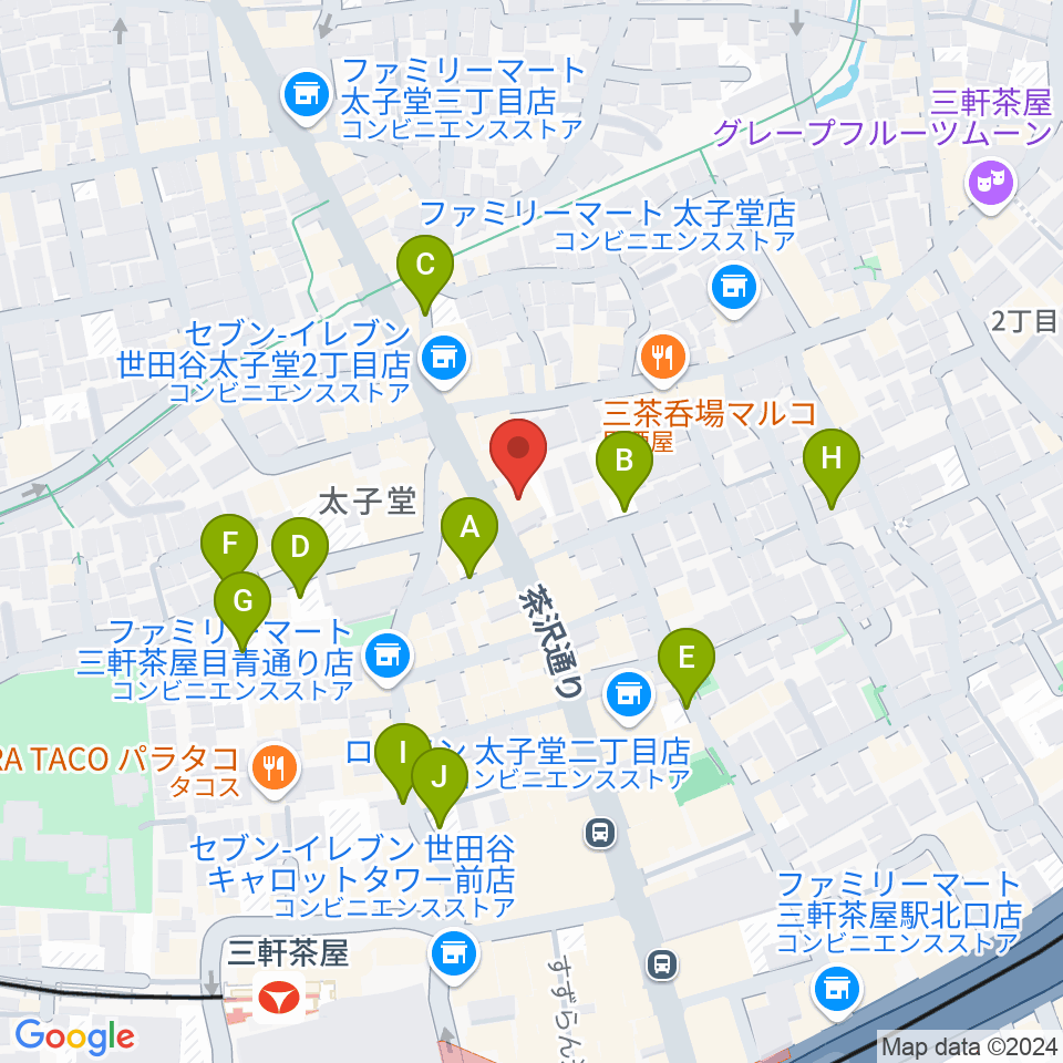 三軒茶屋come together周辺の駐車場・コインパーキング一覧地図