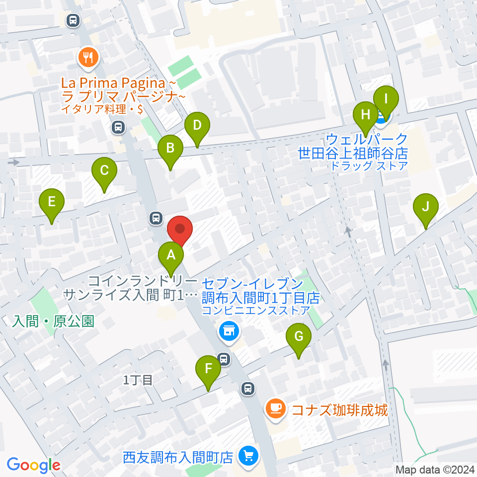 奏音の小箱周辺の駐車場・コインパーキング一覧地図