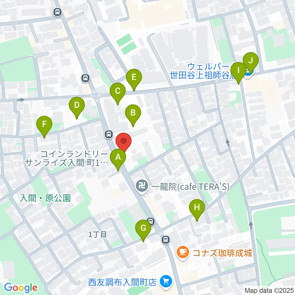 奏音の小箱周辺の駐車場・コインパーキング一覧地図