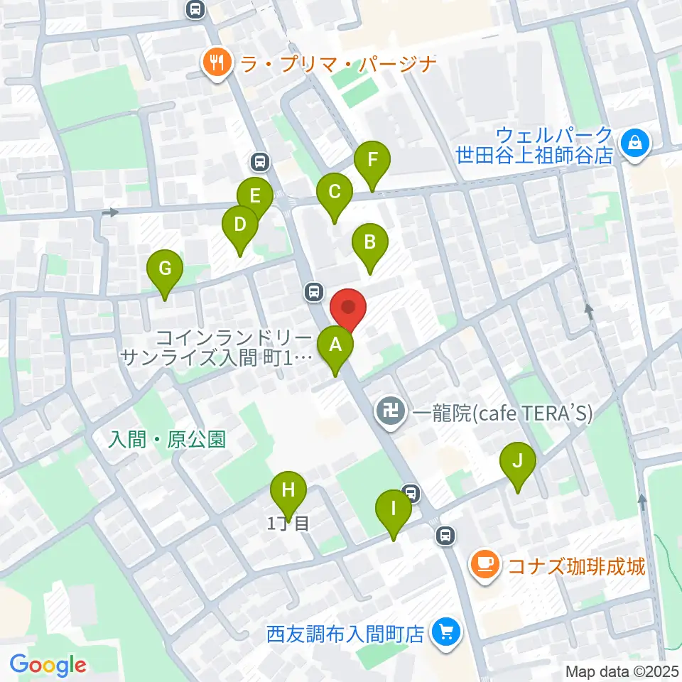 奏音の小箱周辺の駐車場・コインパーキング一覧地図