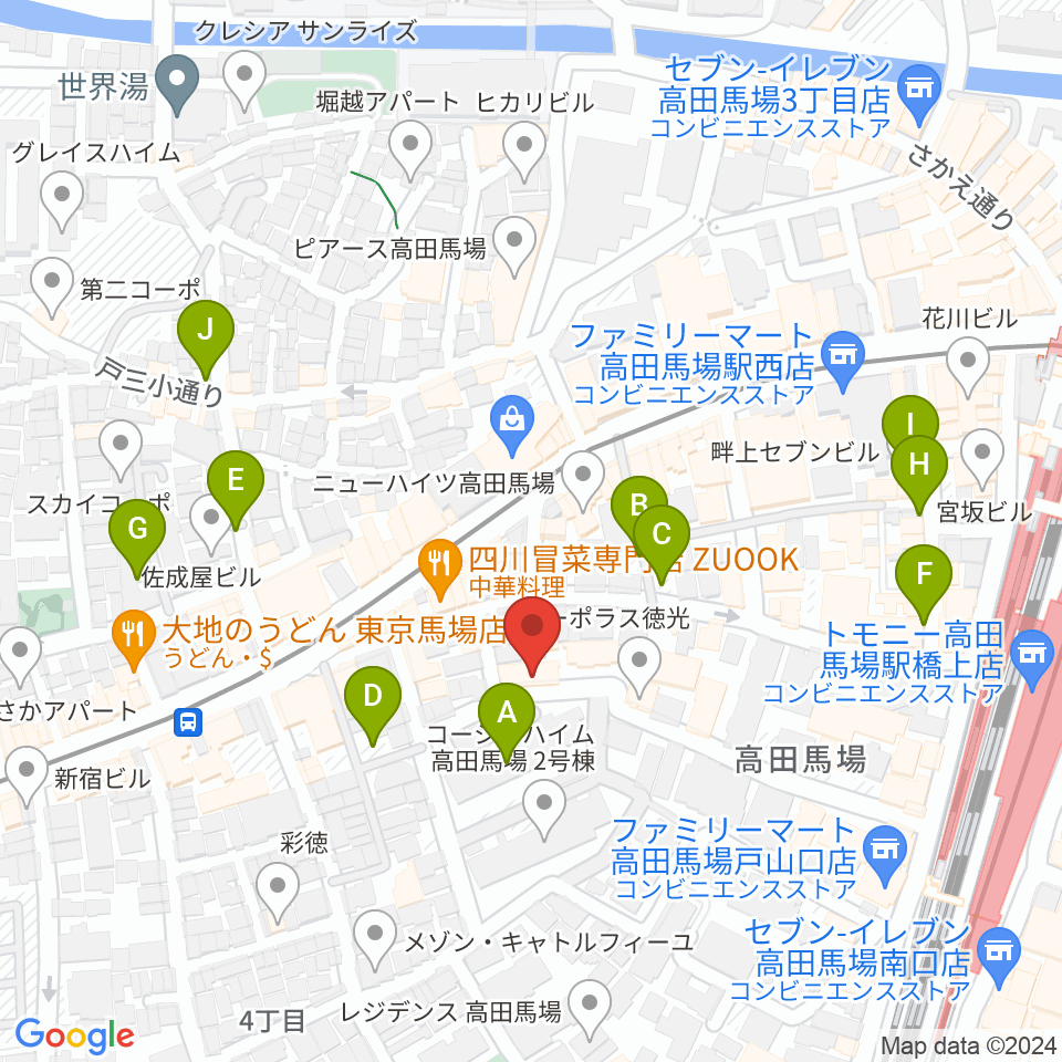 音部屋スクエア周辺の駐車場・コインパーキング一覧地図