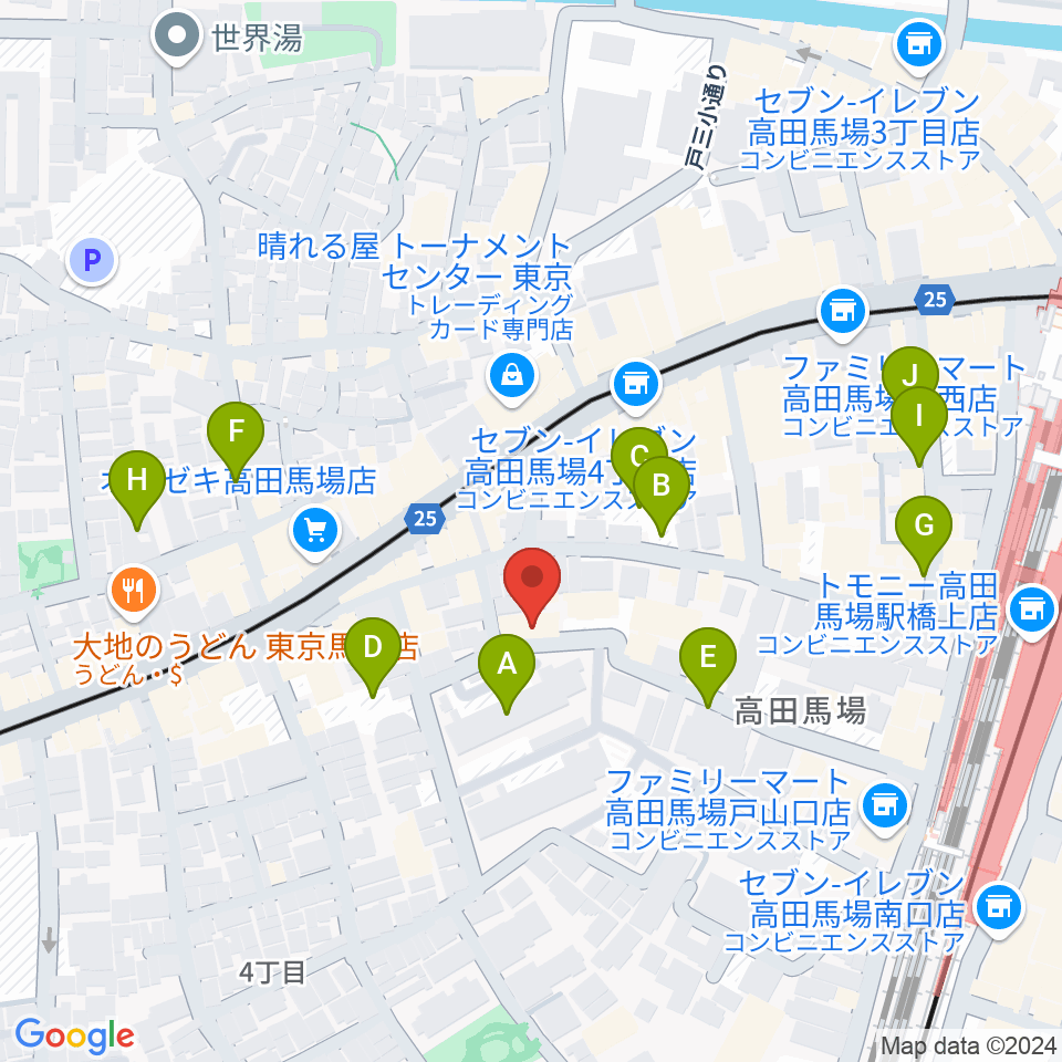 音部屋スクエア周辺の駐車場・コインパーキング一覧地図