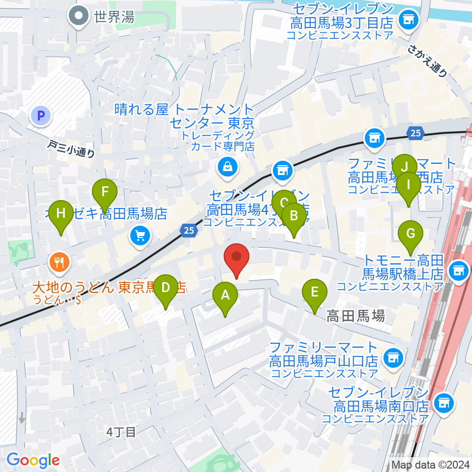 音部屋スクエア周辺の駐車場・コインパーキング一覧地図