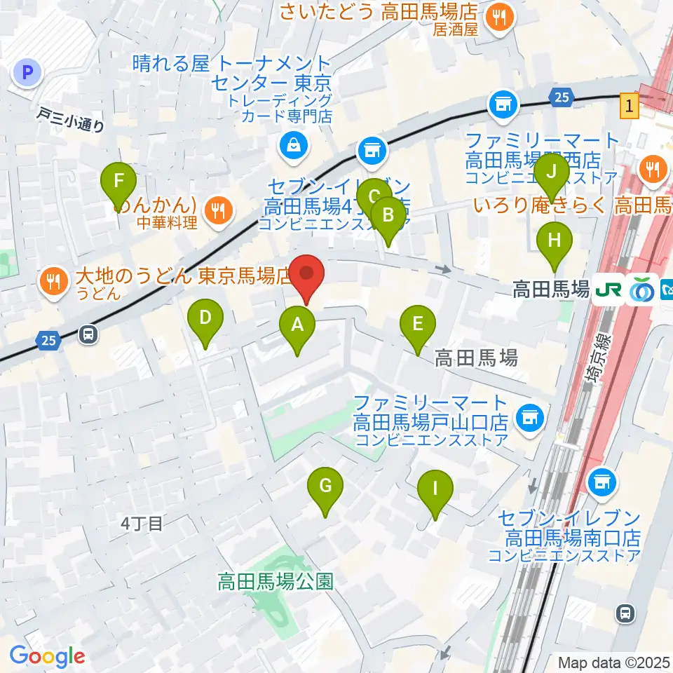 音部屋スクエア周辺の駐車場・コインパーキング一覧地図