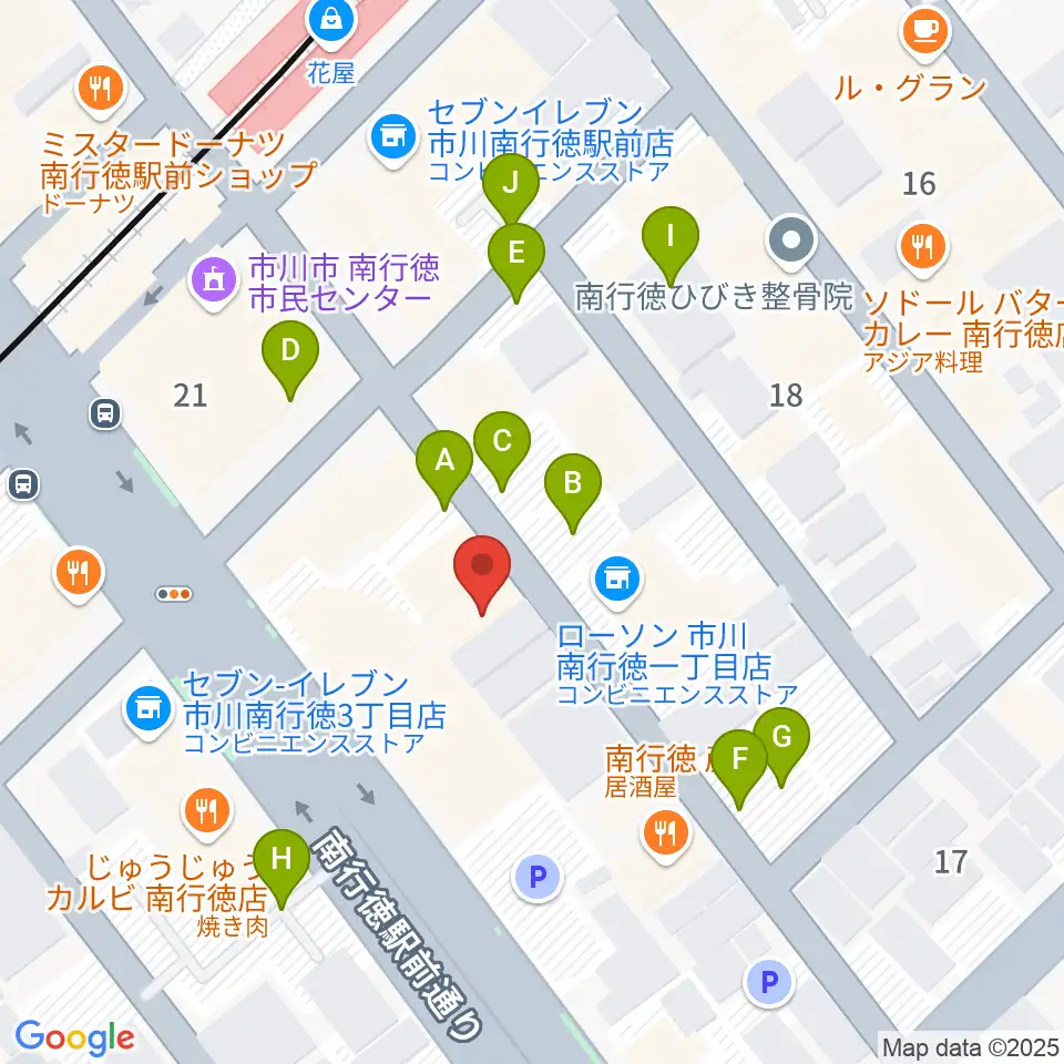 ミュージックメソッド周辺の駐車場・コインパーキング一覧地図