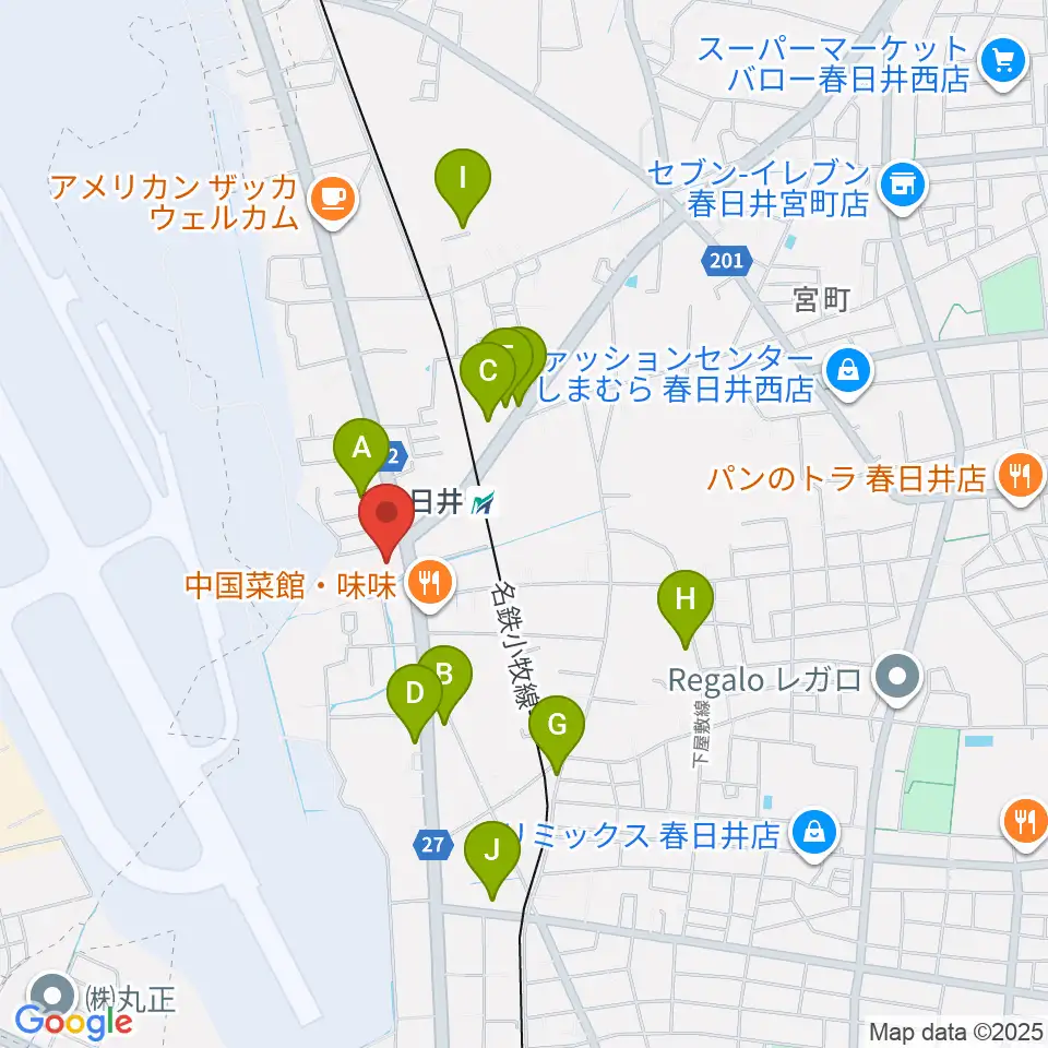 音楽教室ココハ周辺の駐車場・コインパーキング一覧地図