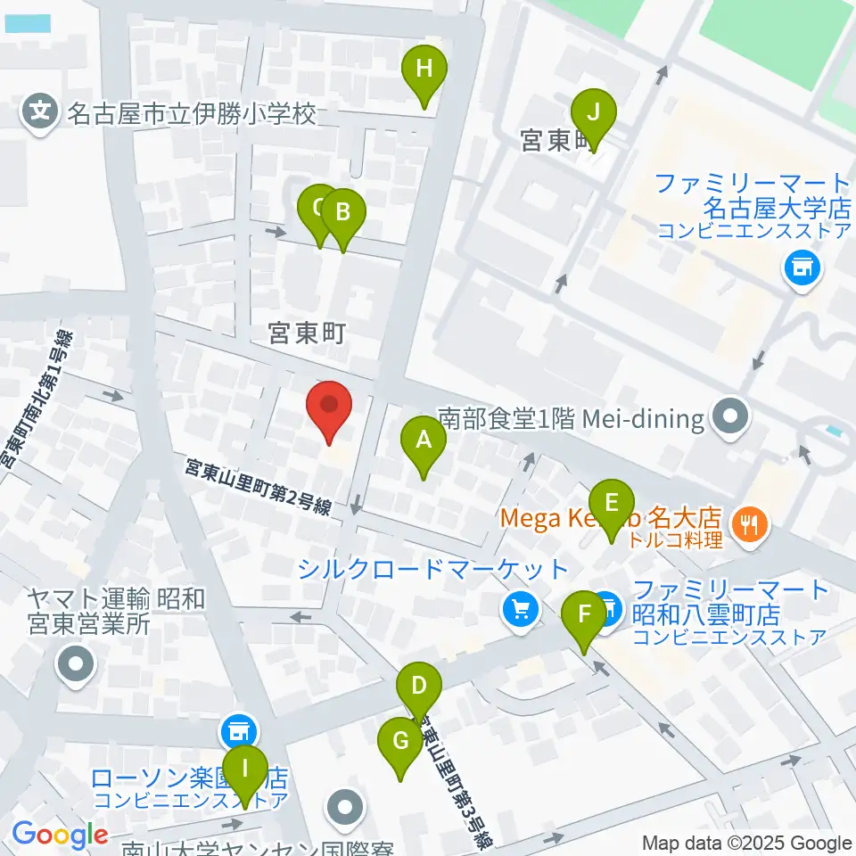 ムジーク・ゾリステン周辺の駐車場・コインパーキング一覧地図