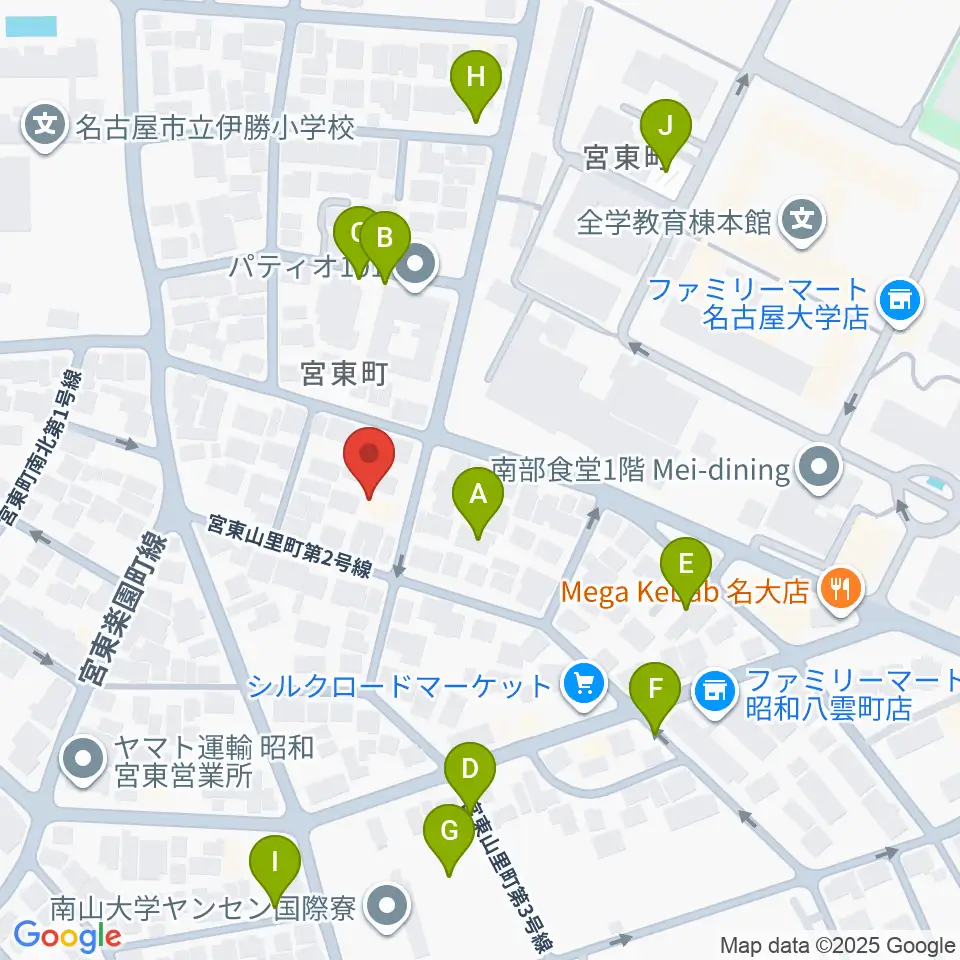 ムジーク・ゾリステン周辺の駐車場・コインパーキング一覧地図