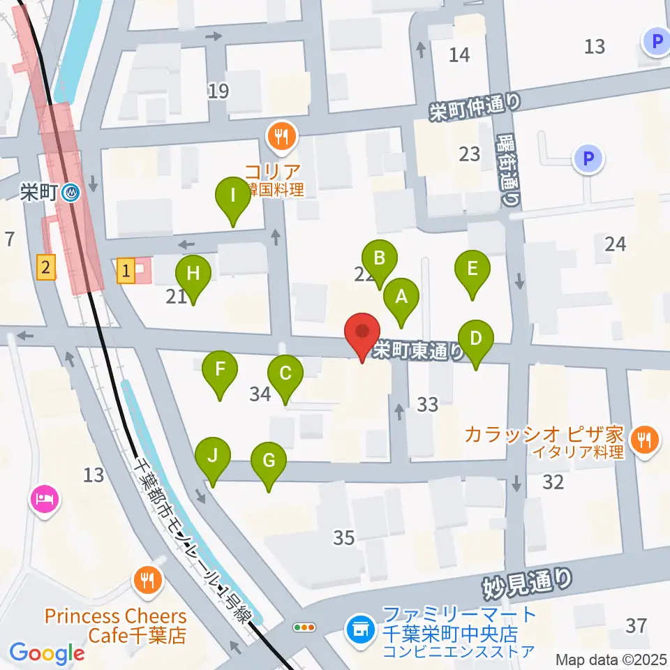 music lounge BAHAMA周辺の駐車場・コインパーキング一覧地図
